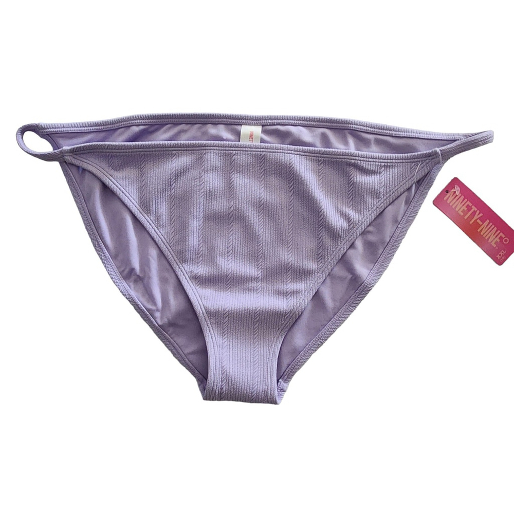 Juniors' Ninety-Nine° Bikini Swim Bottoms Size XXL 19 NWT Lavender Purple - Picture 2 of 5